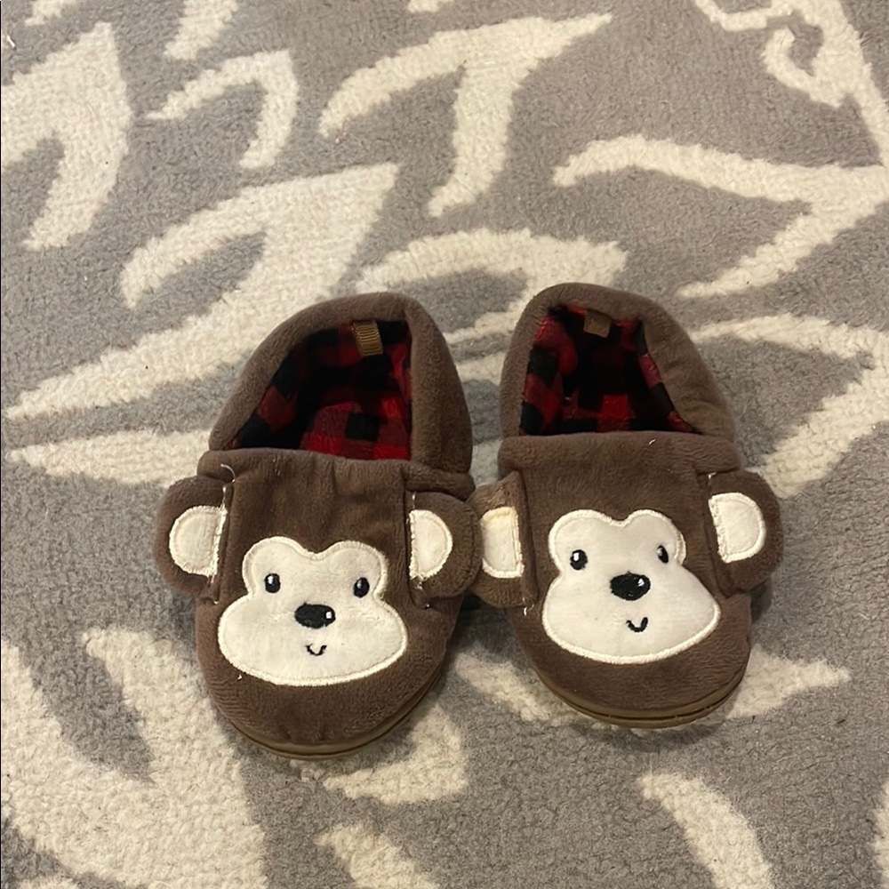 Brown Monkey Kids Slippers